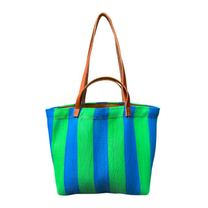 Green and Blue Mini Market Bag