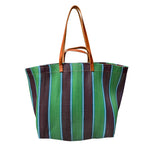 Load image into Gallery viewer, Green and Plum Medium Market Bag
