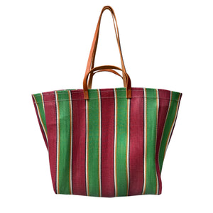 Green and Red Medium Market Bag
