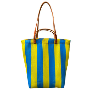 Yellow and Blue Standard Market Bag